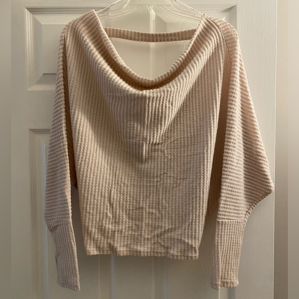 Sweater Open Back Twist Back Lightweight Soft - NEVER WORN NWT
